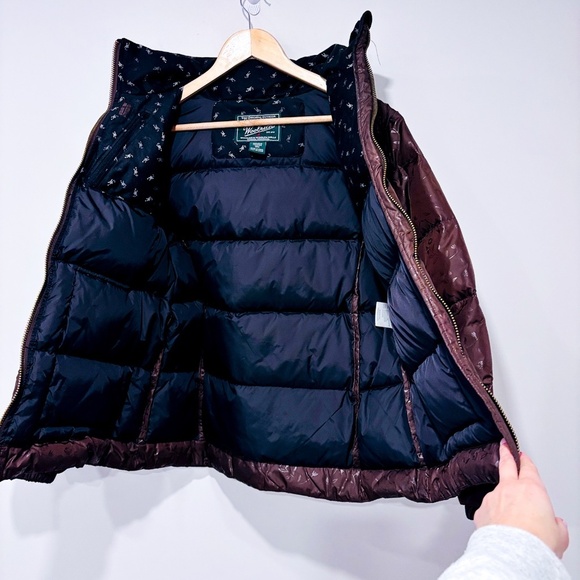 WOOLRICH Brown floral down puffer coat | Warm winter jacket * - Picture 2 of 9